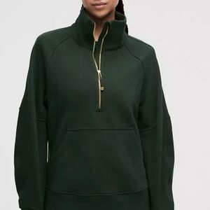 Lululemon NWT, still in package, Women's Scuba Long Funnel Neck w/Gold Half-Zip